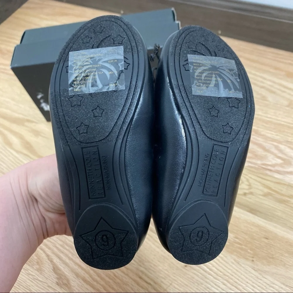 Kenneth Cole Black Ballet Flats NIB Sz 9 Toddler
